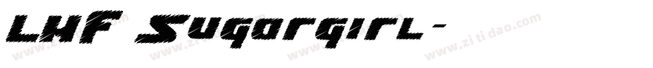 LHF Sugargirl字体转换